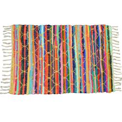 Dhurrie rug, recycled textiles, Moroccan style 60x90cm