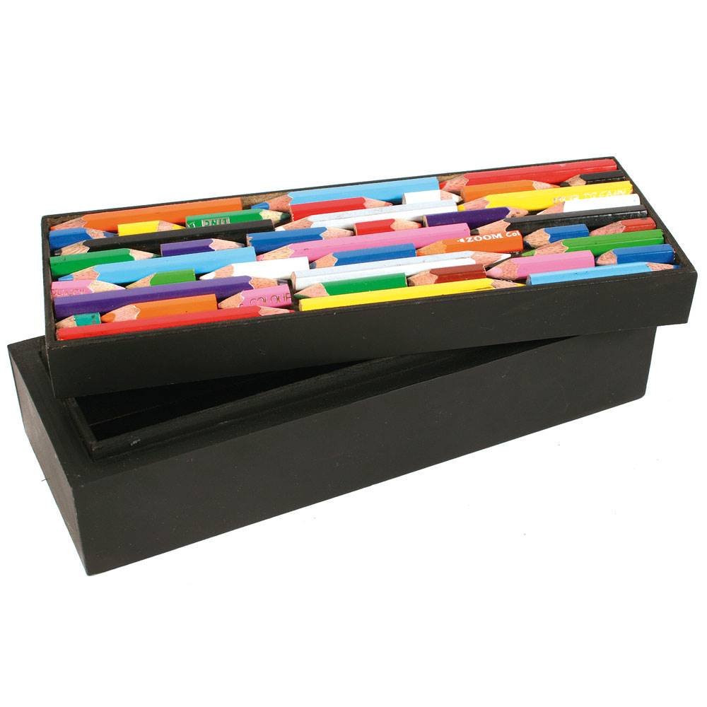 Crayon/pencil box, recycled crayons