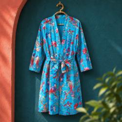 Kimono Leftover Fabric Blue Main Colour One-Size