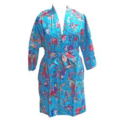 Kimono Leftover Fabric Blue Main Colour One-Size
