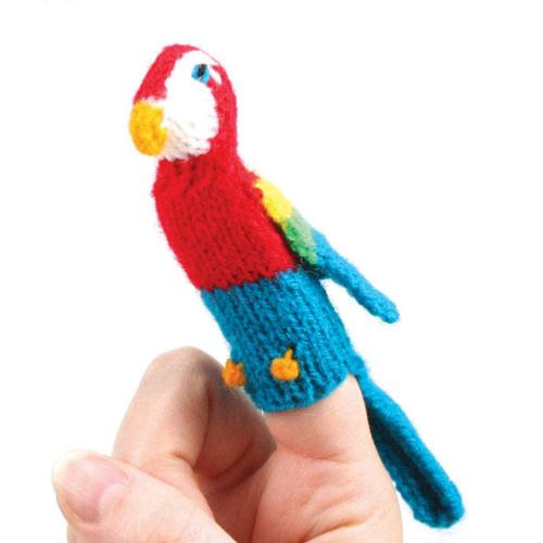 Finger puppet parrot