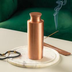 Copper water bottle, Flower of Life, 700ml