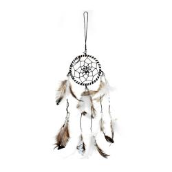 Dreamcatcher black & white border, 6cm diameter