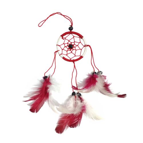 Dreamcatcher red & white 6cm