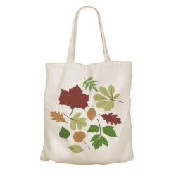 Tote Bag Recycled Cotton Leaves 36 x 40cm