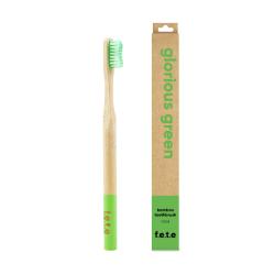 Glorious Green a firm bristle adult's toothbrush made from eco-friendly Bamboo