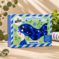 NO WAY!STE Solid Shampoo Bar Peppermint & Eucalyptus 95g