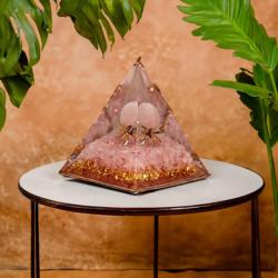 Orgone Pyramid Rose Quartz 9cm
