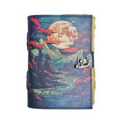 Moonlit Mountains Notebook Journal with Clasp 13 x 18cm