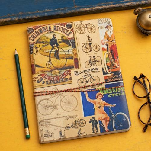 Notebook with Handmade Paper, Bike It 15.5 x 20.5cm