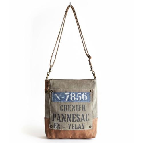 Tote / Shoulder Bag Recycled Tent Canvas, N-7856 35 x 8 x 31cm