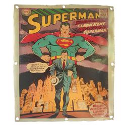 Recycled Metal Drum Superman Wall Plaque
