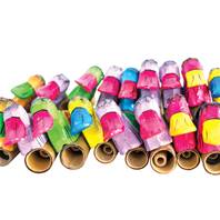 Box of 50 bright duck quackers, 13cm