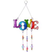 Suncatcher with beads LOVE