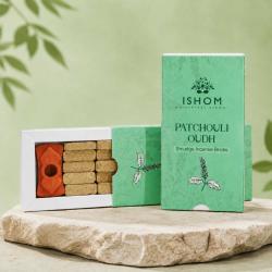 ISHOM Patchouli Oudh Smudge Incense Bricks