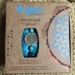 Scented bracelet + spray gift set, Organic Goodness, Dehn Al Oudh Agarwood