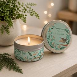 Aromatherapy Candle Evergreen Ember - Fir, Balsam, Cedar 80g