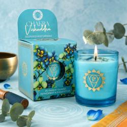 Scented Candle Chakra Mantra Vishuddha Balancing - Throat