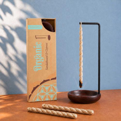Rope Incense Organic Goodness Meditate Sandalwood & Cypress