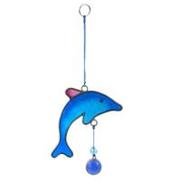 Suncatcher dolphin assorted colours 18cm