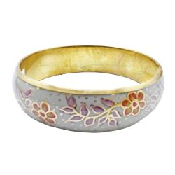 Bangle Floral Lilac with Small Red Flowers