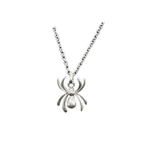 Pendant Necklace Silver Colour Spider