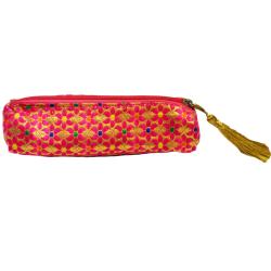 Pencil case soft, pink floral
