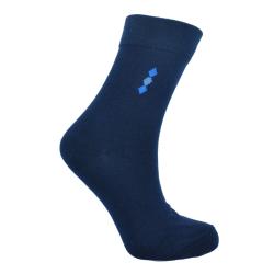 Socks Recycled Cotton / Polyester Blue With Diamonds Shoe Size UK 7-11 Mens