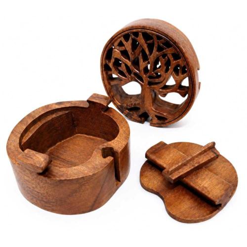 Tree of Life Puzzle Box Suar Wood