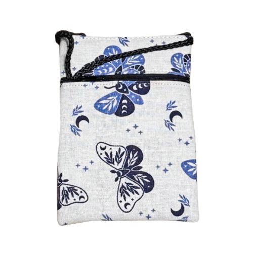 Shoulder Purse / Bag Cotton Butterflies 12 x 17cm