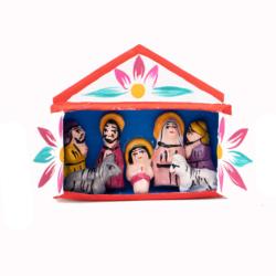 Mini Traditional Ceramic Nativity Scene 4.1 × 1 × 3.6 cm