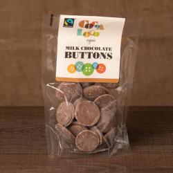 Organic Milk Chocolate Buttons 100g