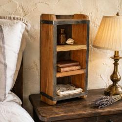 Upcycled Wooden Brick Mould 3 Drawer Shelf 15x10x32cm