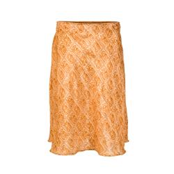 GENKI Mid-length Fitted Skirt, upcycled silk one-size colours will vary