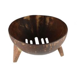 Coconut Soap Dish with three holes 11 x 8 x 2.5cm
