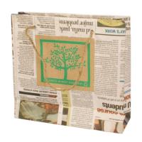 Gift bag recycled newspaper