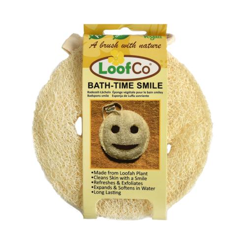 Smiley Face LoofCo Bath-time Loofah, eco-friendly and zero plastic.