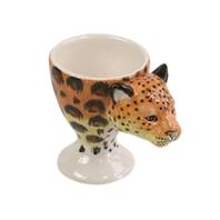Ceramic eggcup, cheetah