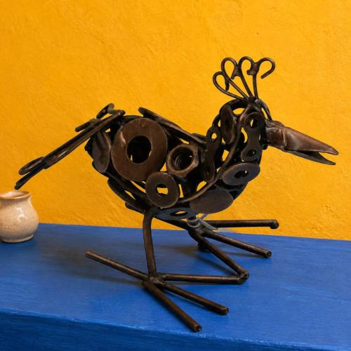Recycled Metal Bird Ornament