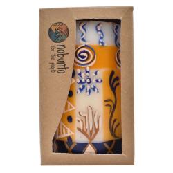 Hand painted candle in gift box, Durra