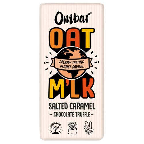 Ombar Oat M'lk Salted Caramel Truffle Chocolate Bar 10 x 70g