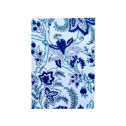 Notebook Recycled Paper Floral Blue 13 x 18cm