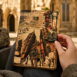 York Minster Notebook Journal with Clasp 13 x 18cm