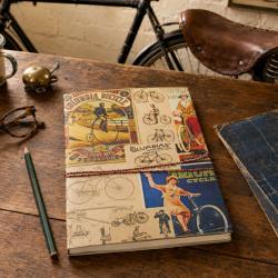 Notebook with Handmade Paper, Bike It 15.5 x 20.5cm