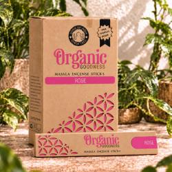Incense, Organic Goodness, (box of 12) rose