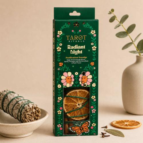 White Sage Smudge Bundle Tarot Rituals - Radiant Light