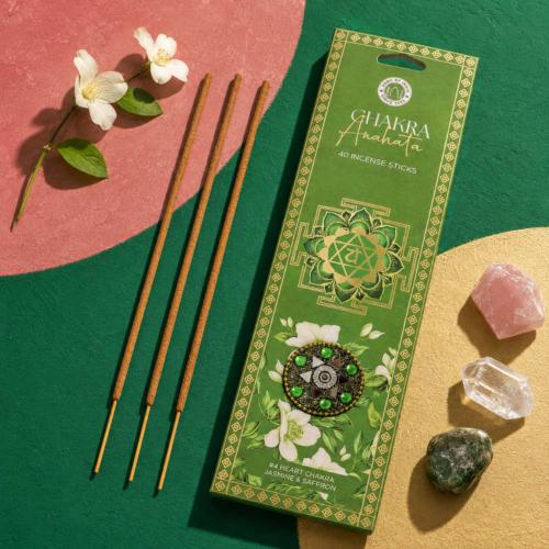 Incense with Burner Chakra Mantra Anahata - Heart 
