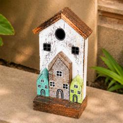 Village Decorative Ornament Driftwood 26cm height