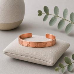 Copper Bracelet / Bangle Cat
