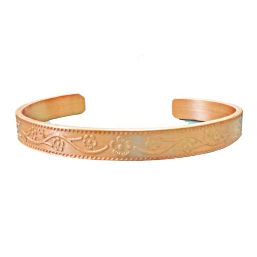 Copper Bracelet / Bangle Floral